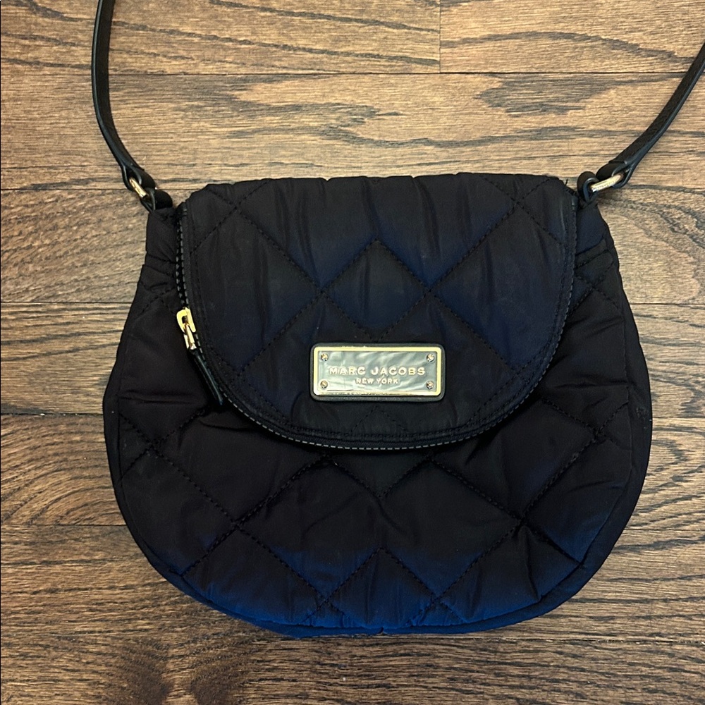 Marc Jacobs Black Quilted Crossbody Bag